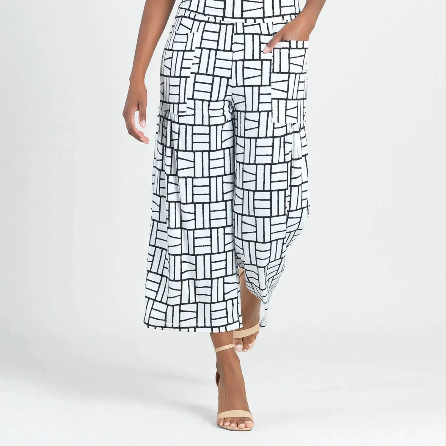 Clara Sun Woo - Geo Print Gaucho Pant