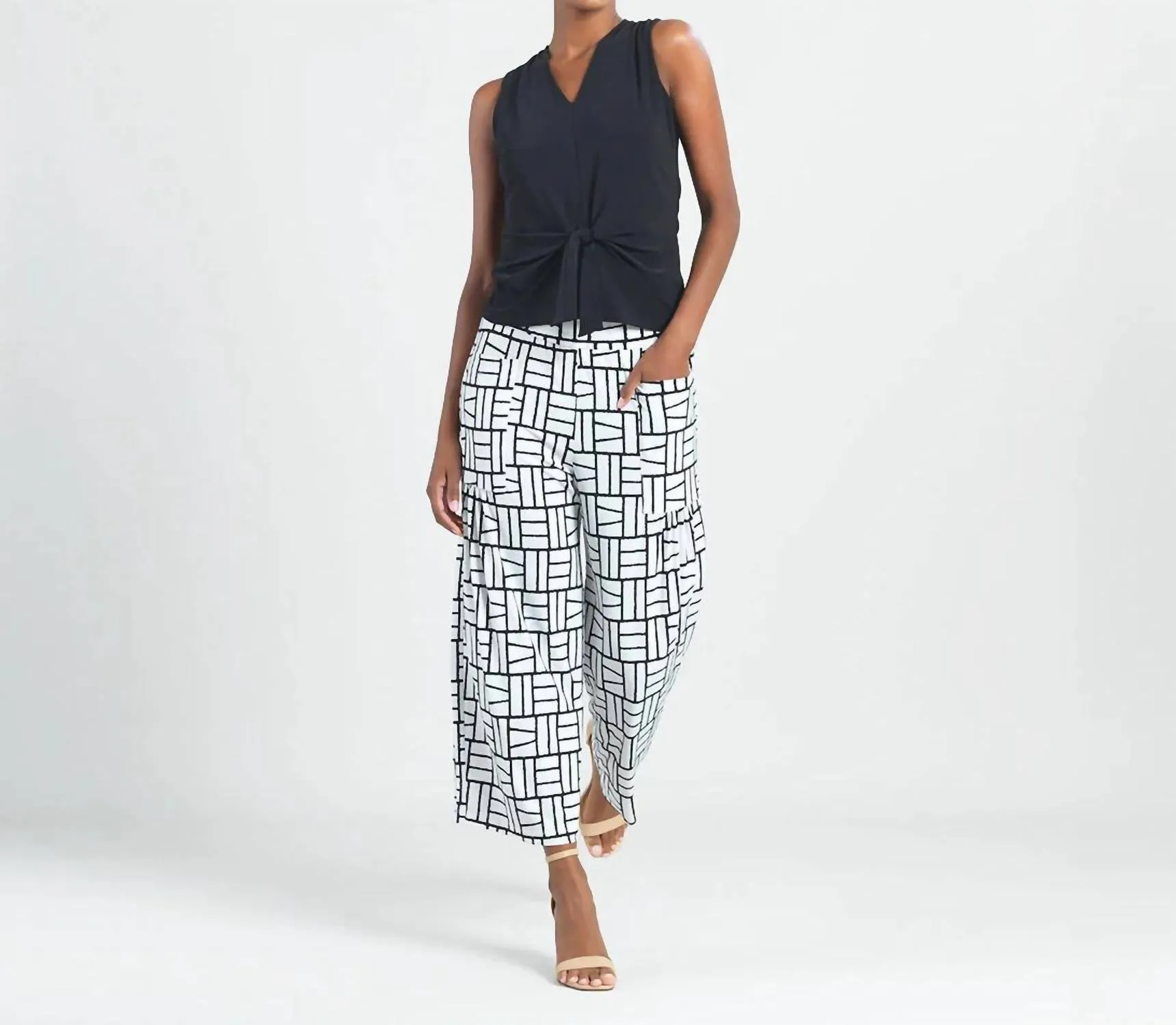 Clara Sun Woo - Geo Print Gaucho Pant