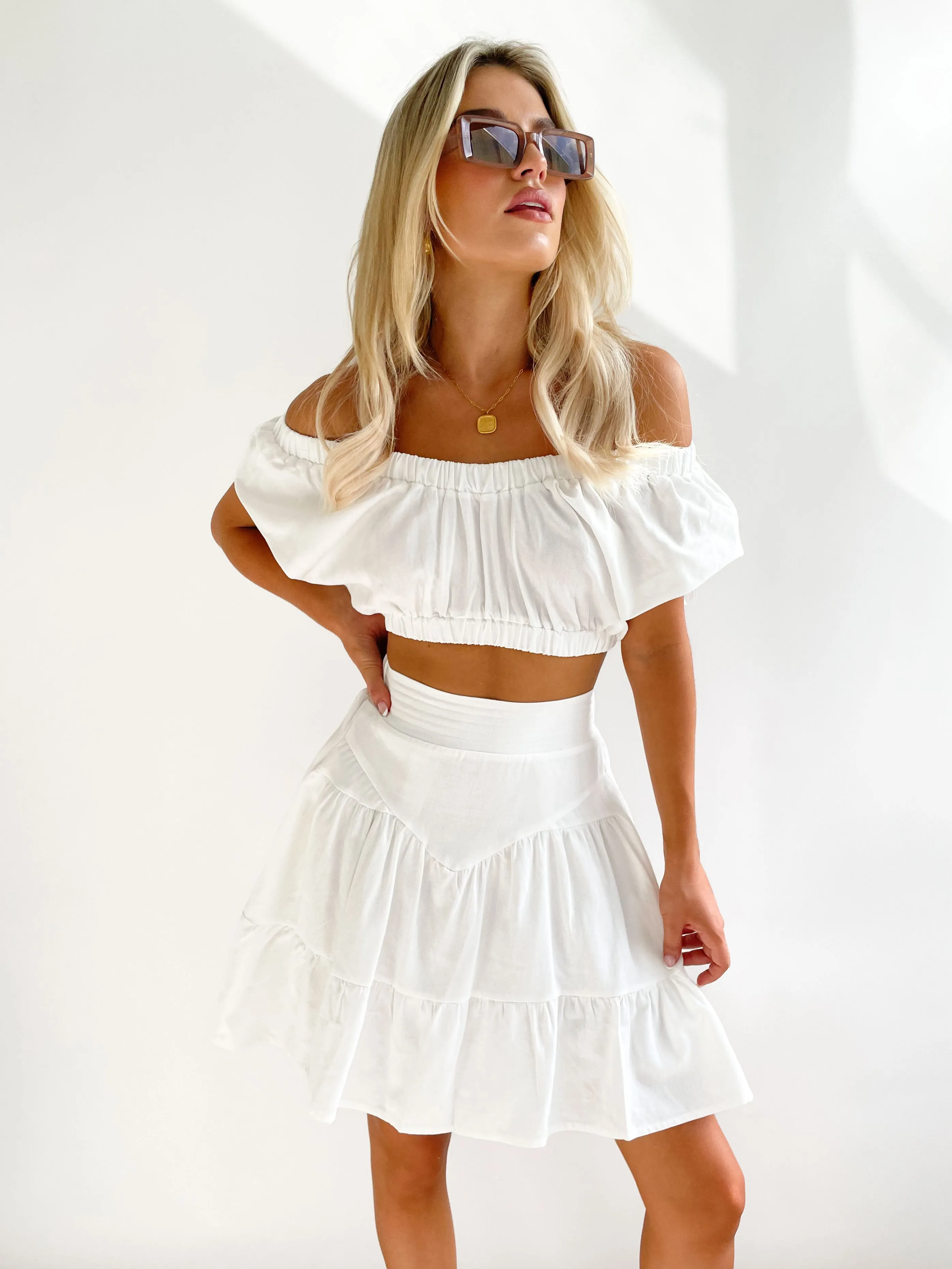 Clarice Crop - Off White