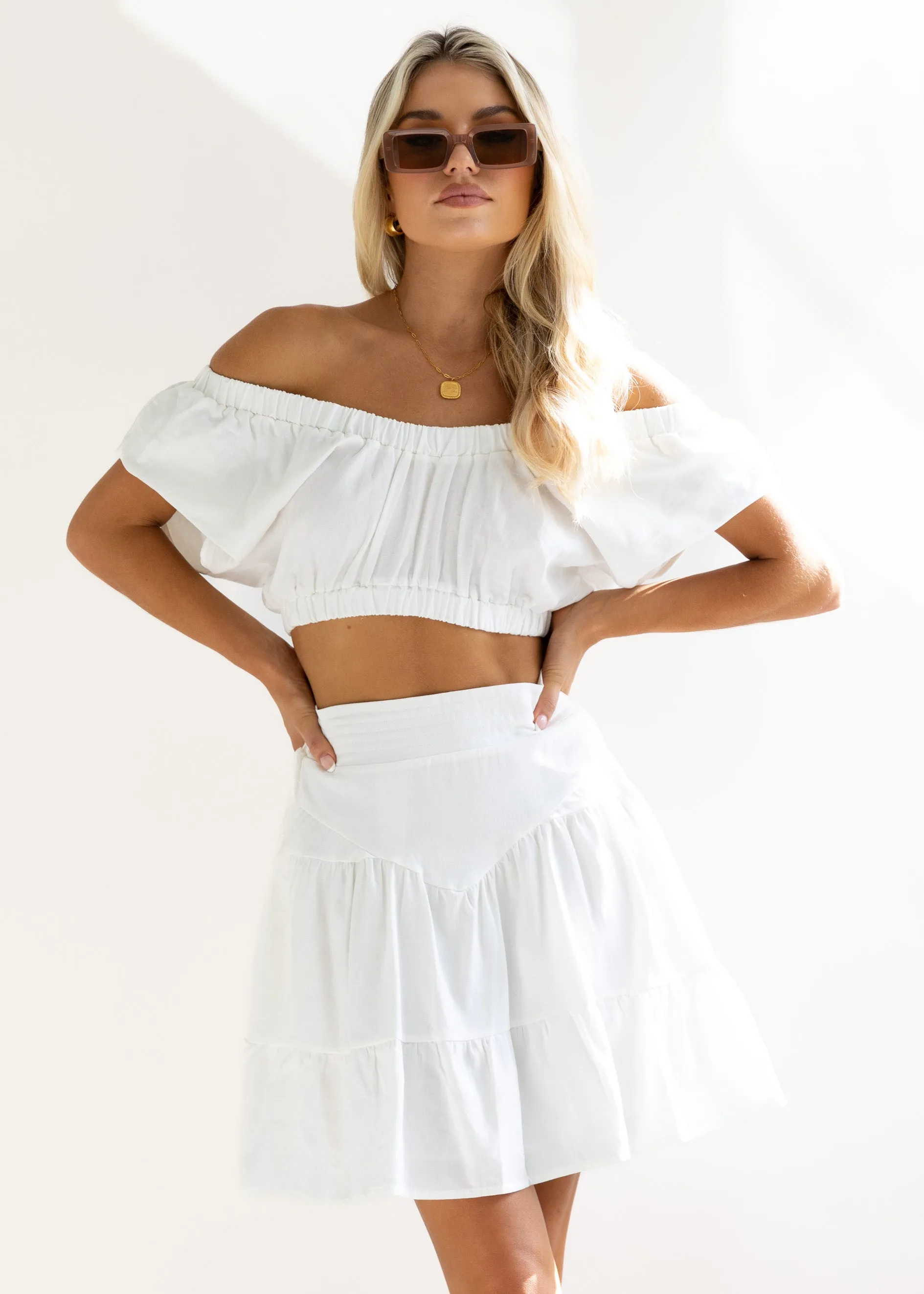 Clarice Crop - Off White