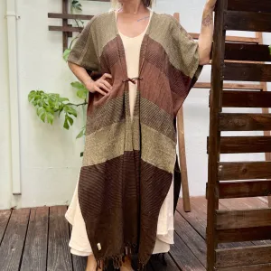 Clay | Handwoven Poncho | Her