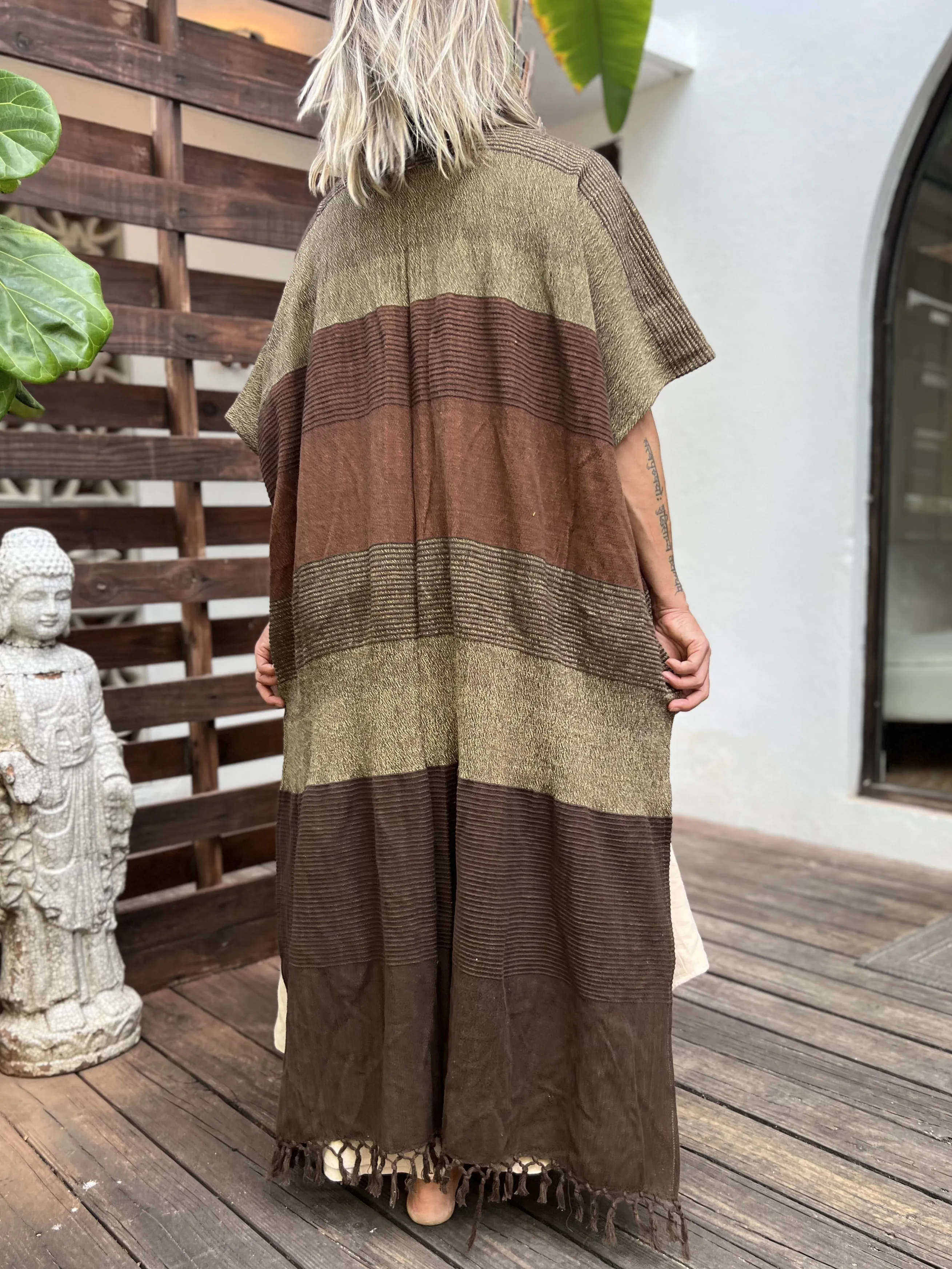 Clay | Handwoven Poncho | Her