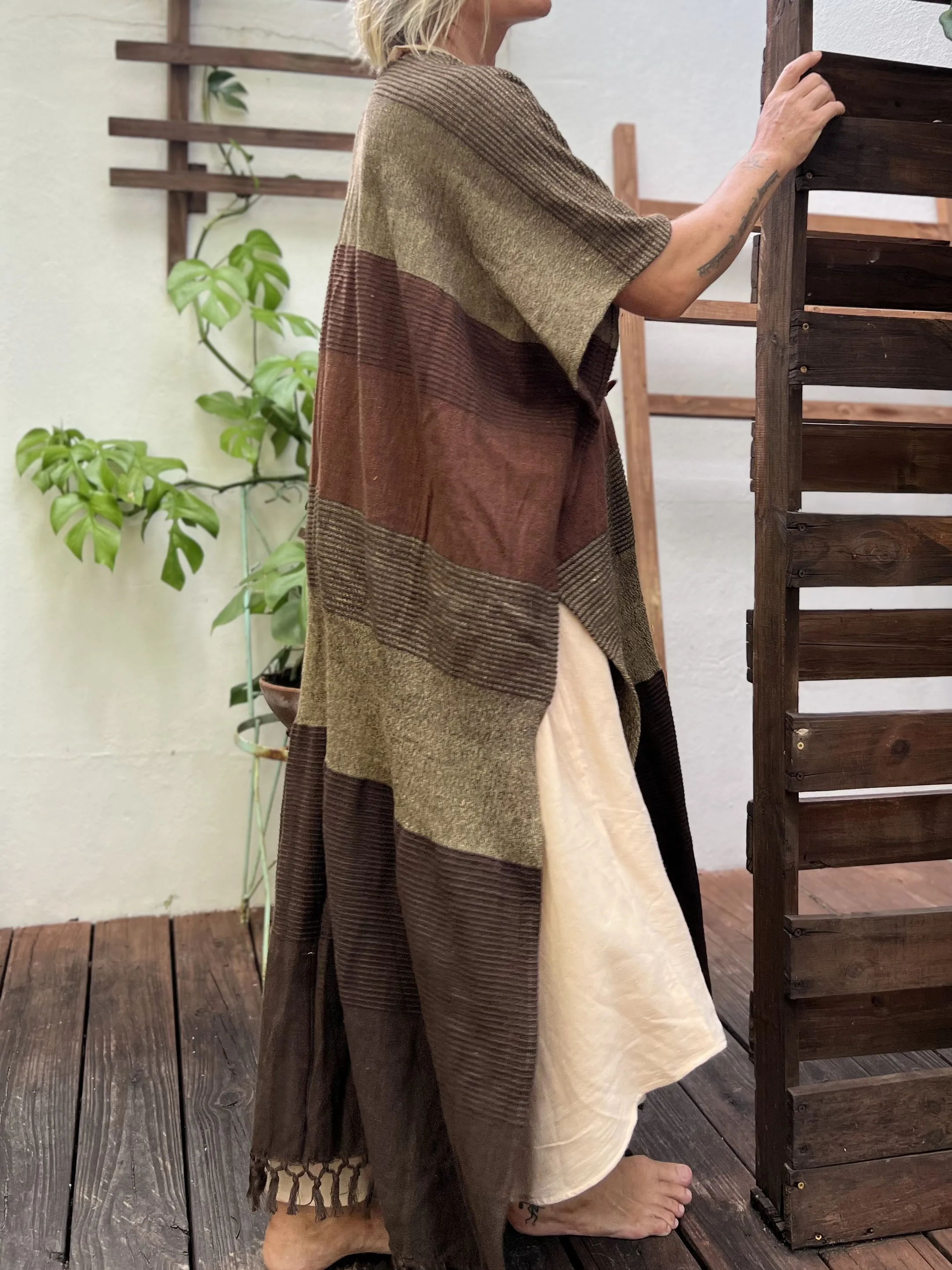 Clay | Handwoven Poncho | Her