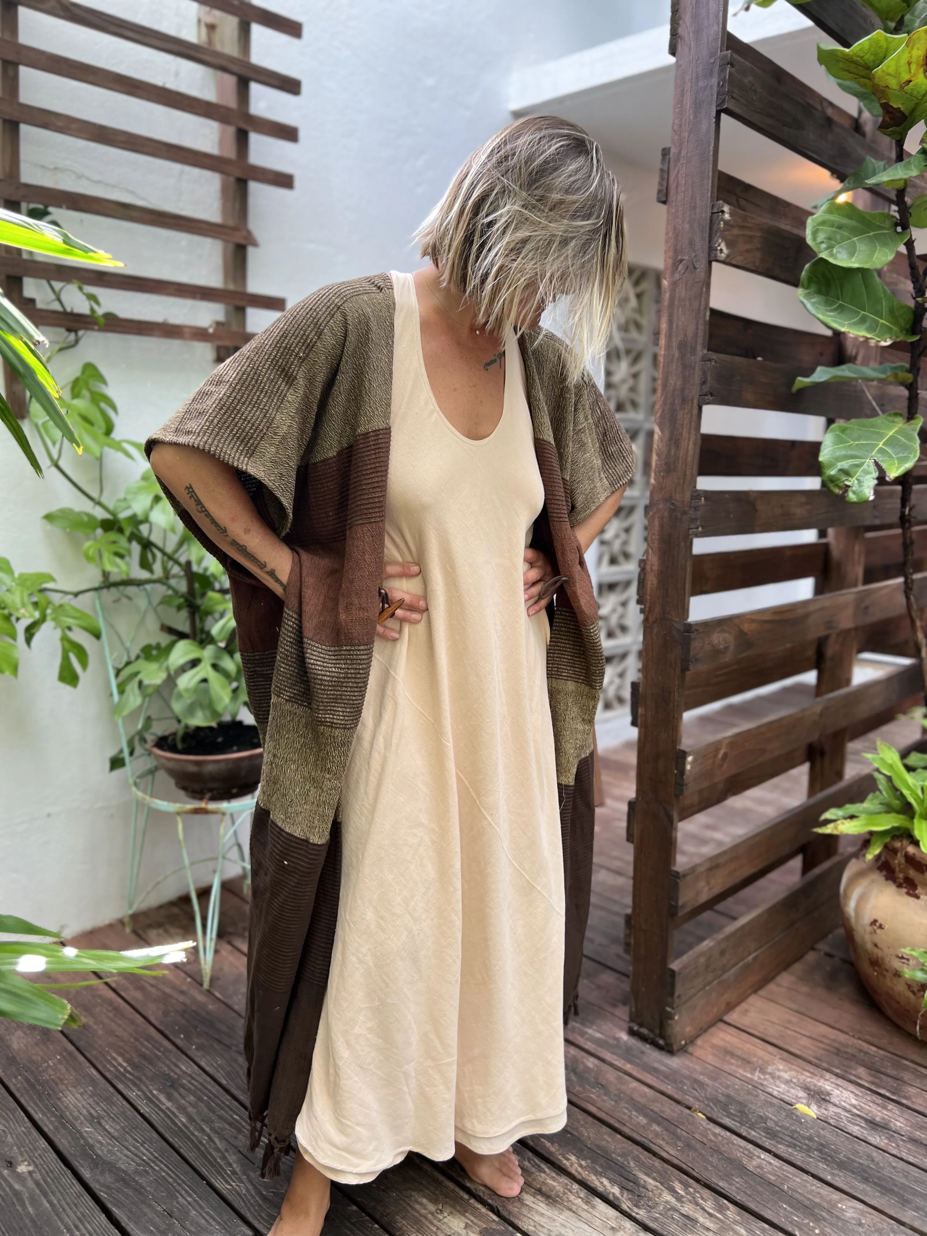 Clay | Handwoven Poncho | Her