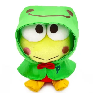 [Clearance]#[Sanrio] Kerokero Keroppi x Pickles the Frog - Plush Toy Rain Poncho - Keroppi  [MAY 2024] Nakajima Japan