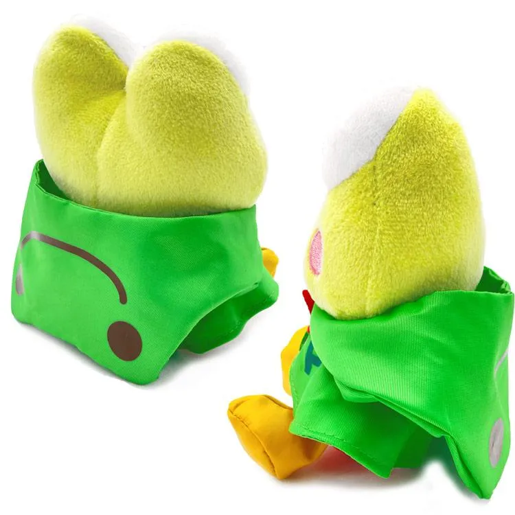[Clearance]#[Sanrio] Kerokero Keroppi x Pickles the Frog - Plush Toy Rain Poncho - Keroppi  [MAY 2024] Nakajima Japan