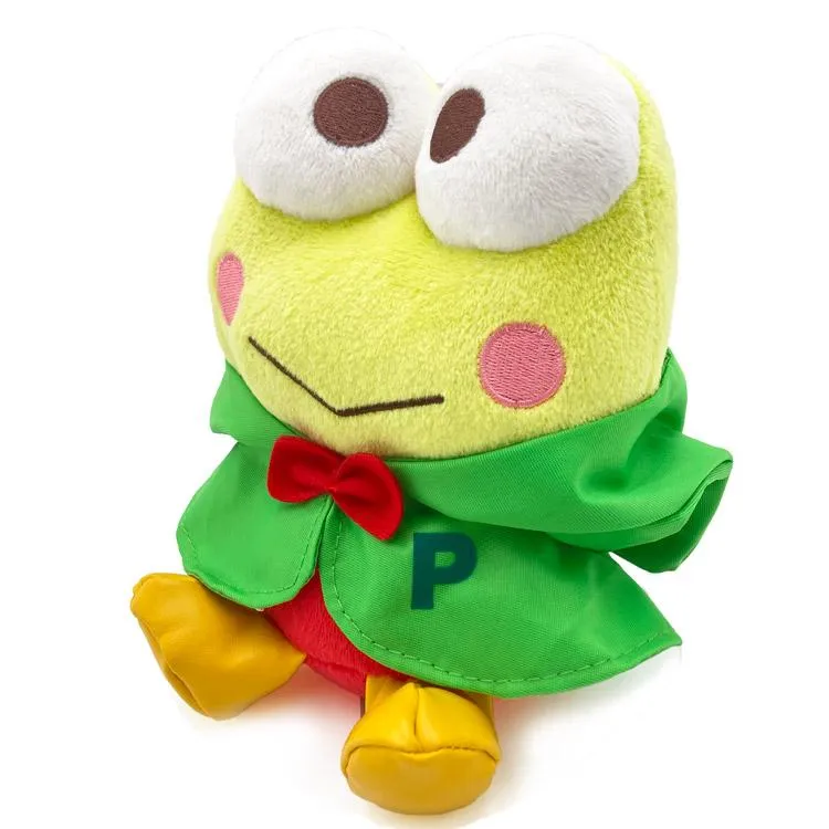 [Clearance]#[Sanrio] Kerokero Keroppi x Pickles the Frog - Plush Toy Rain Poncho - Keroppi  [MAY 2024] Nakajima Japan