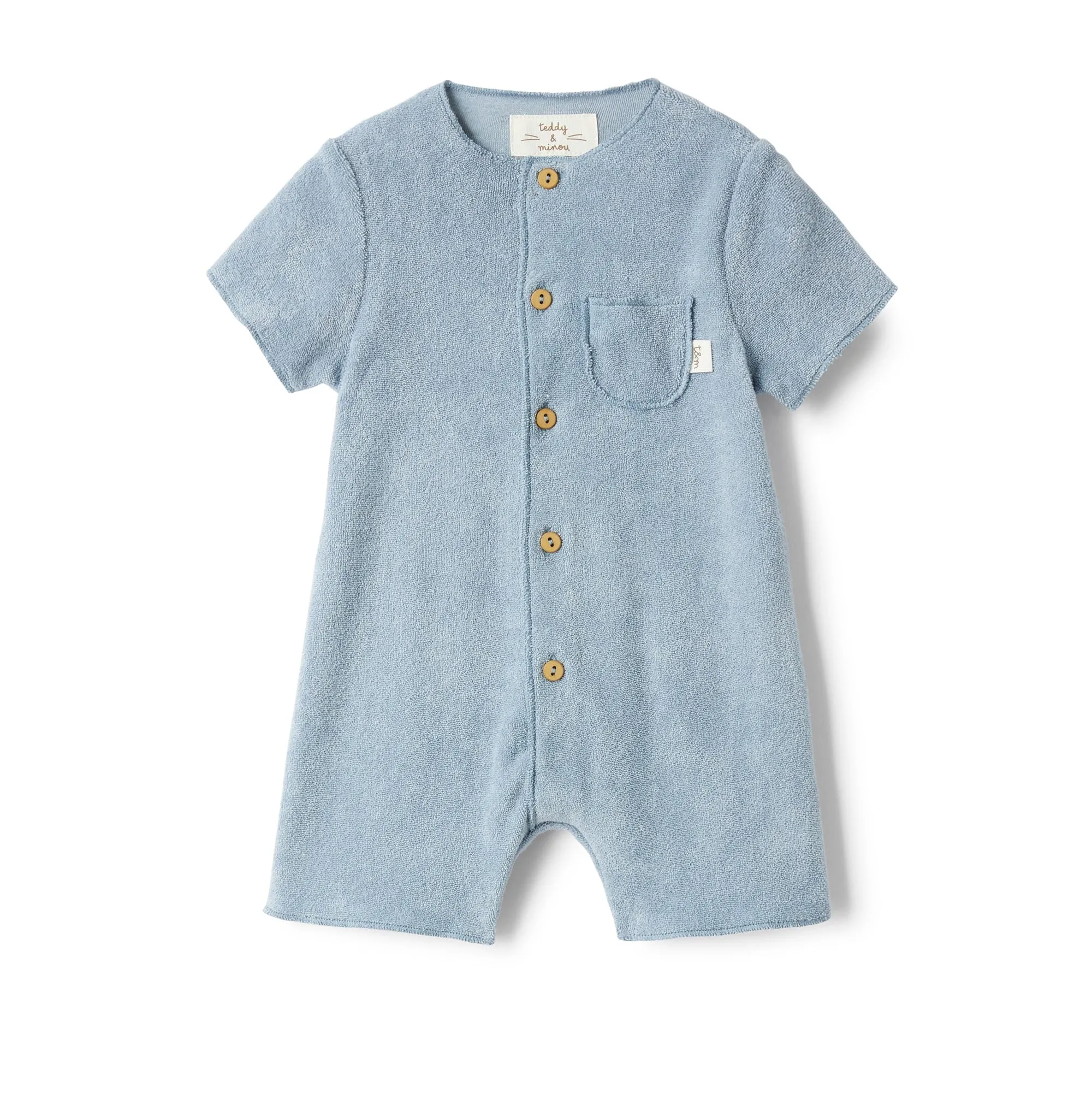Cloud Blue Short Romper