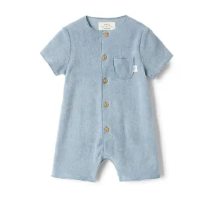 Cloud Blue Short Romper