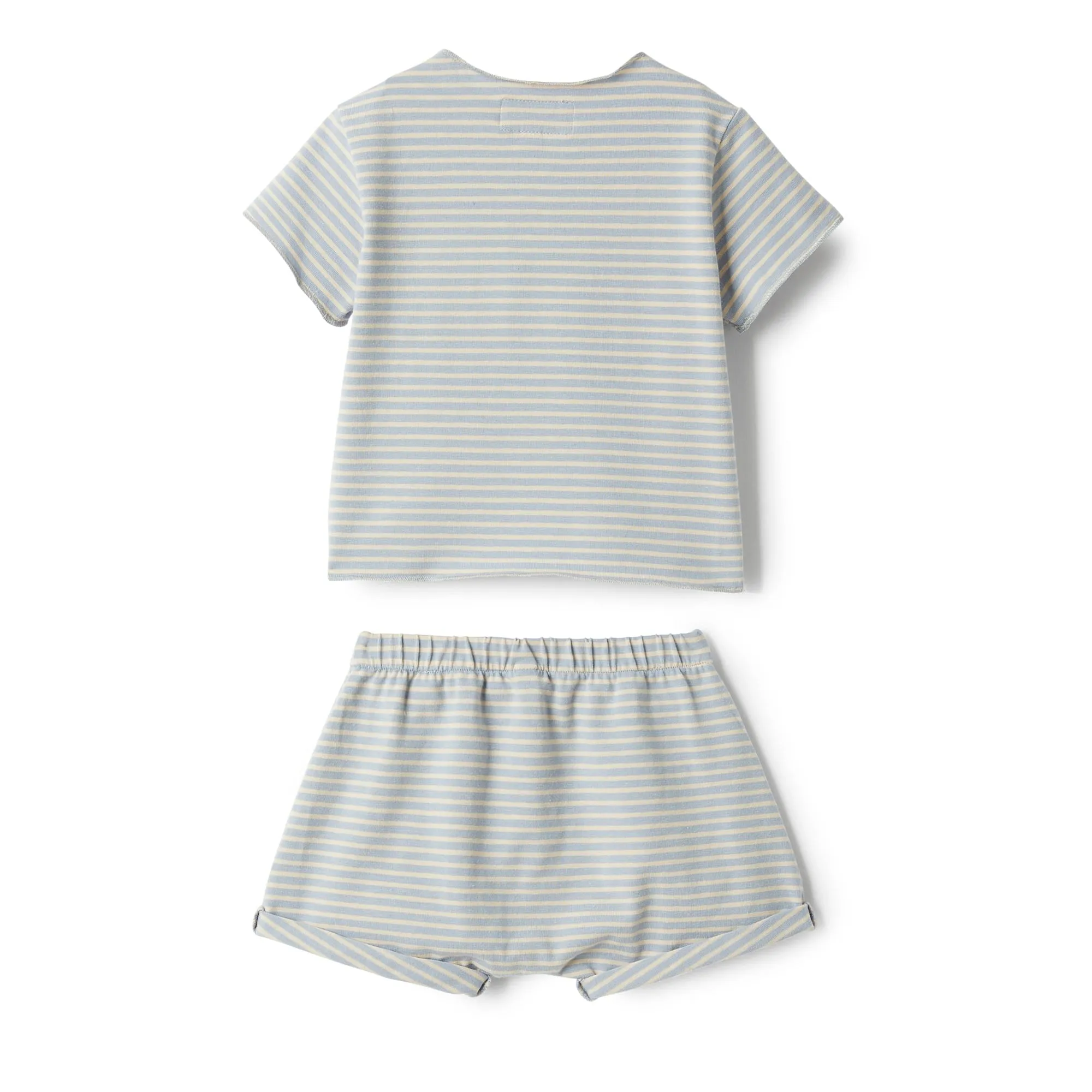 Cloud Blue Striped Set