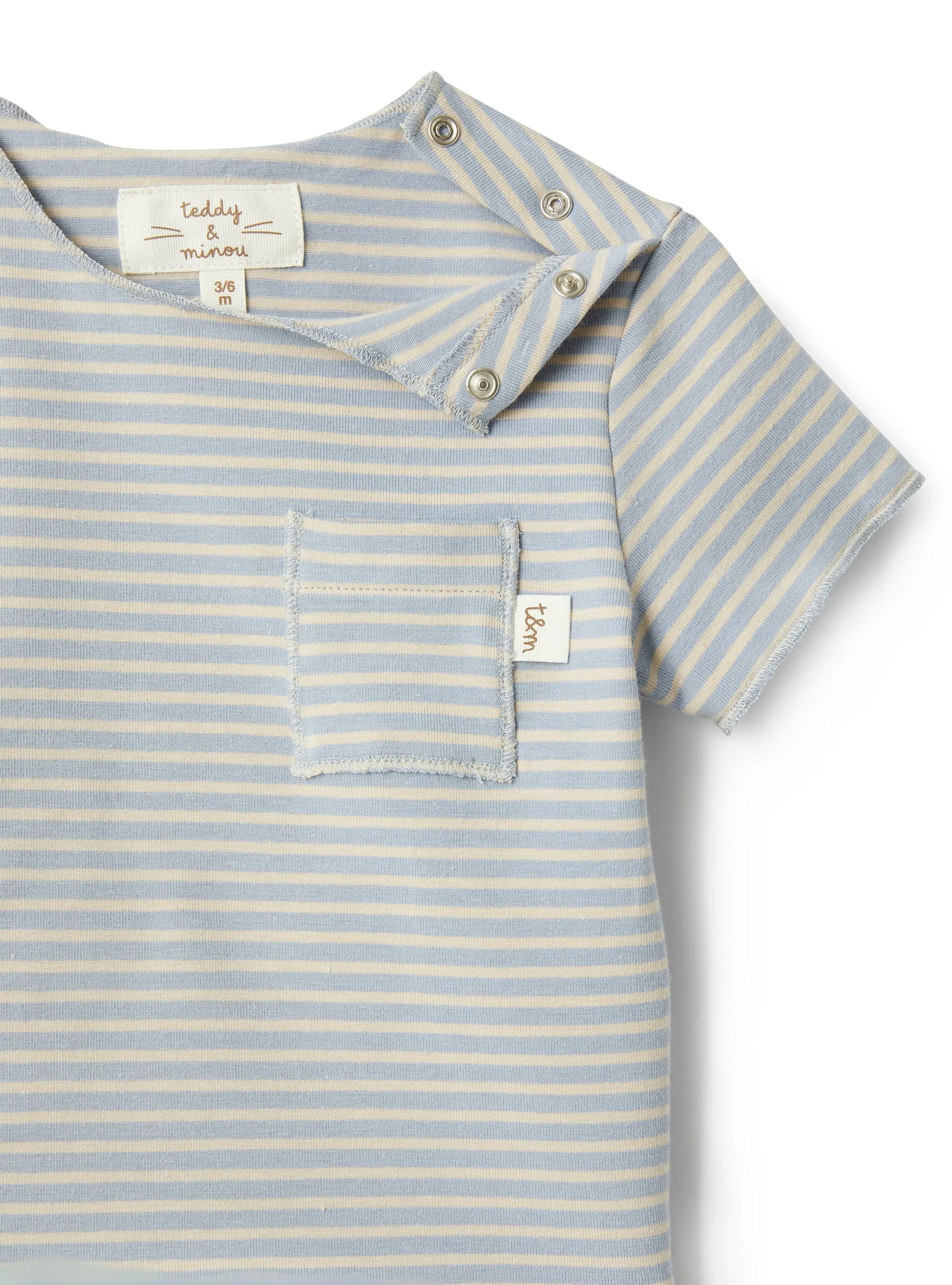 Cloud Blue Striped Set