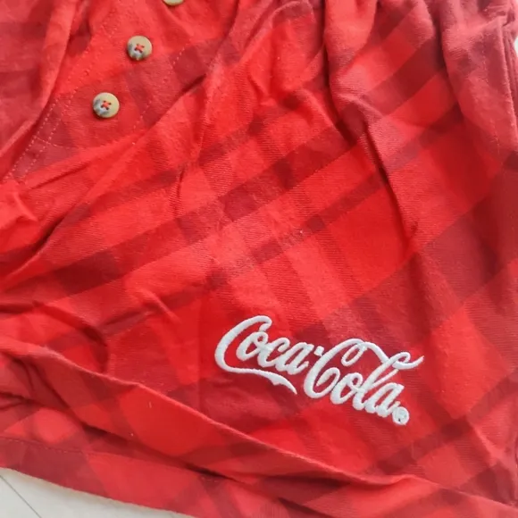 Coca Cola NEW Polar Bear Fleece Hoodie &amp; Flannel Shorts