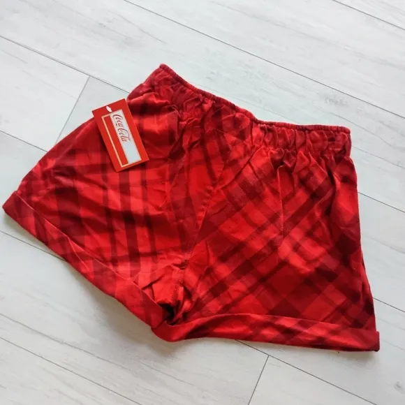 Coca Cola NEW Polar Bear Fleece Hoodie &amp; Flannel Shorts