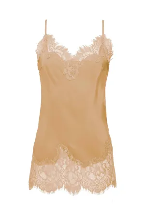 Coco Lace Silk Cami Desert Sand
