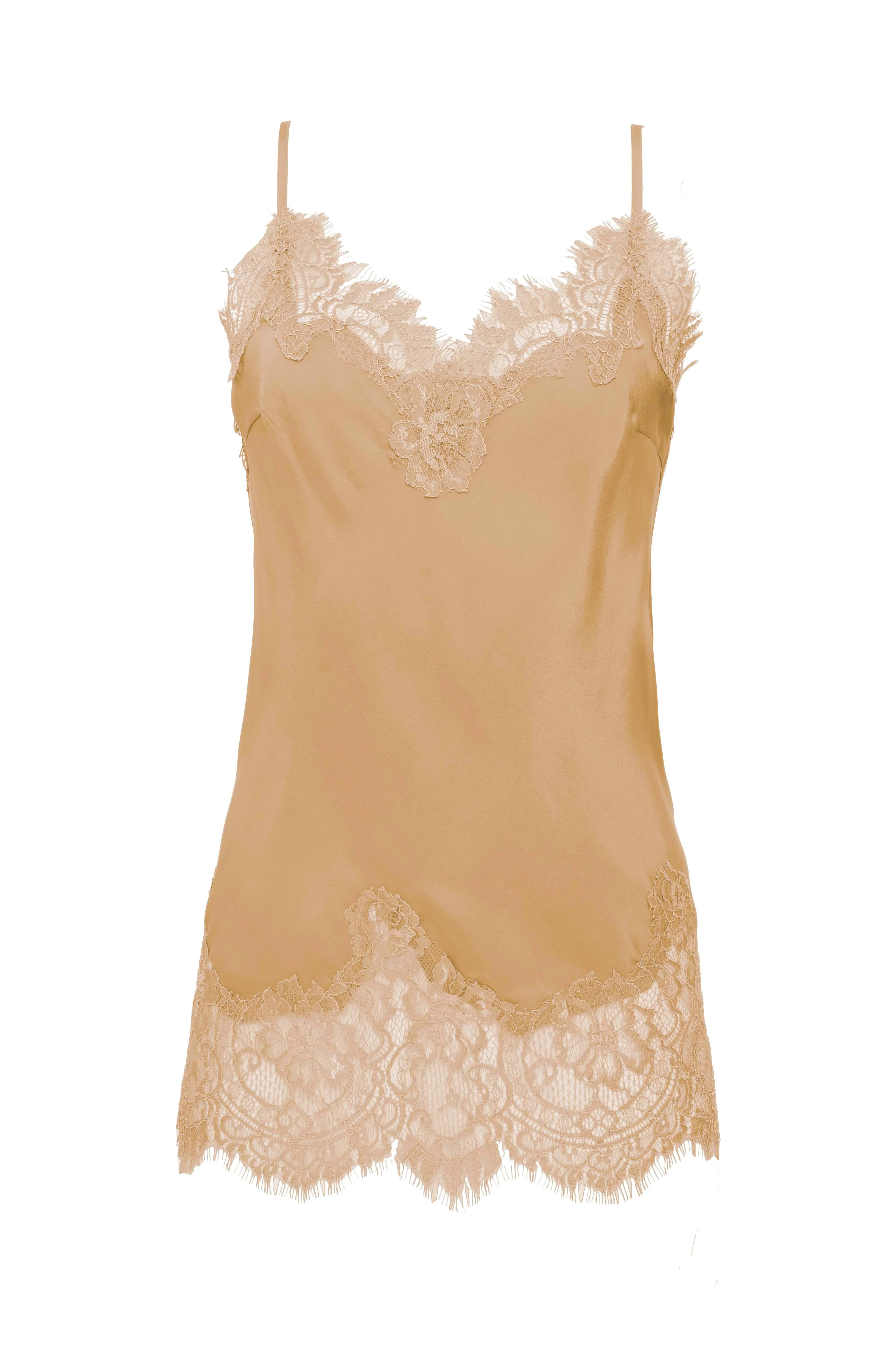Coco Lace Silk Cami Desert Sand