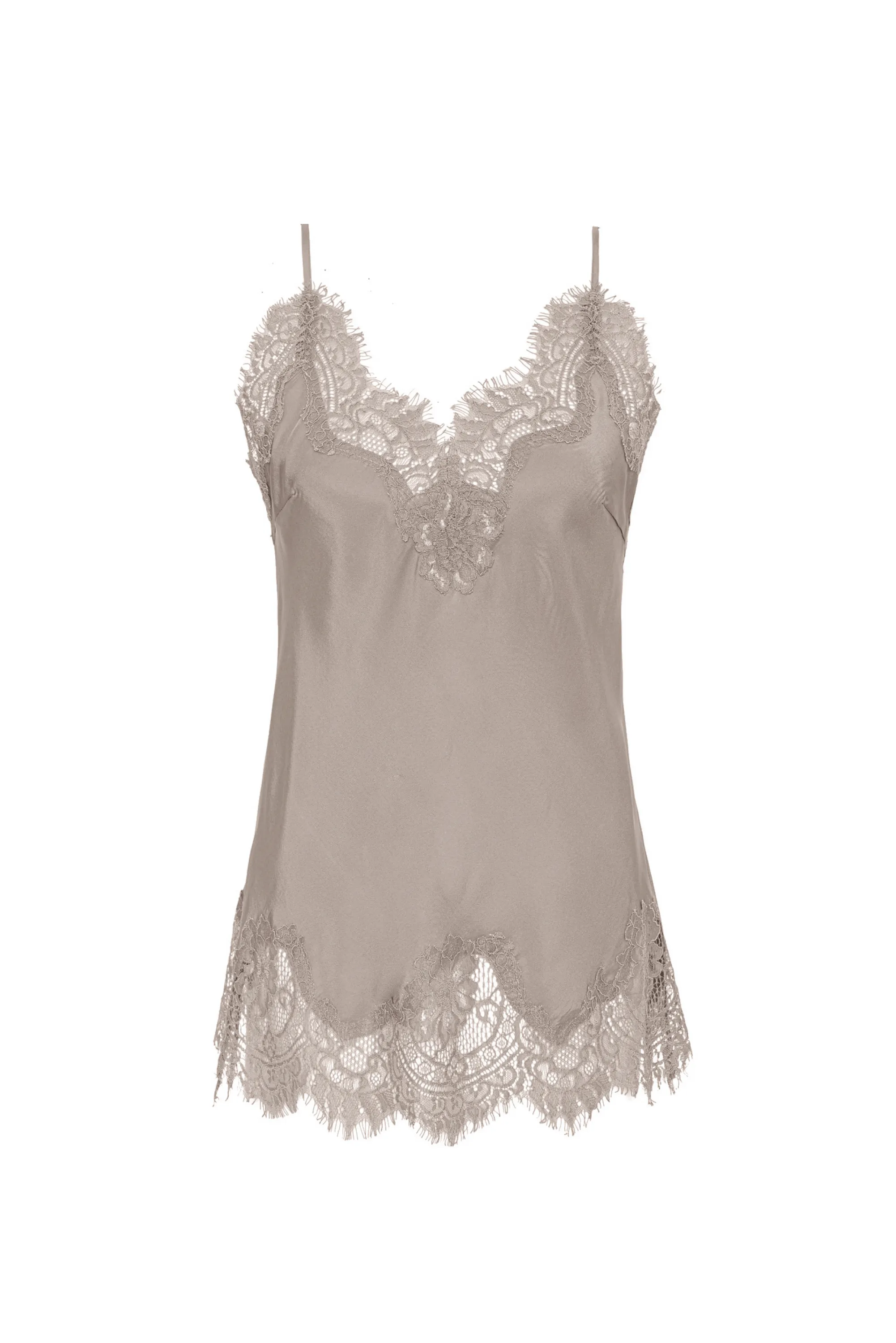 Coco Lace Silk Camie Light Taupe