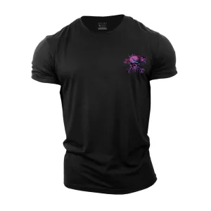 Colorful Skull Cotton T-Shirt