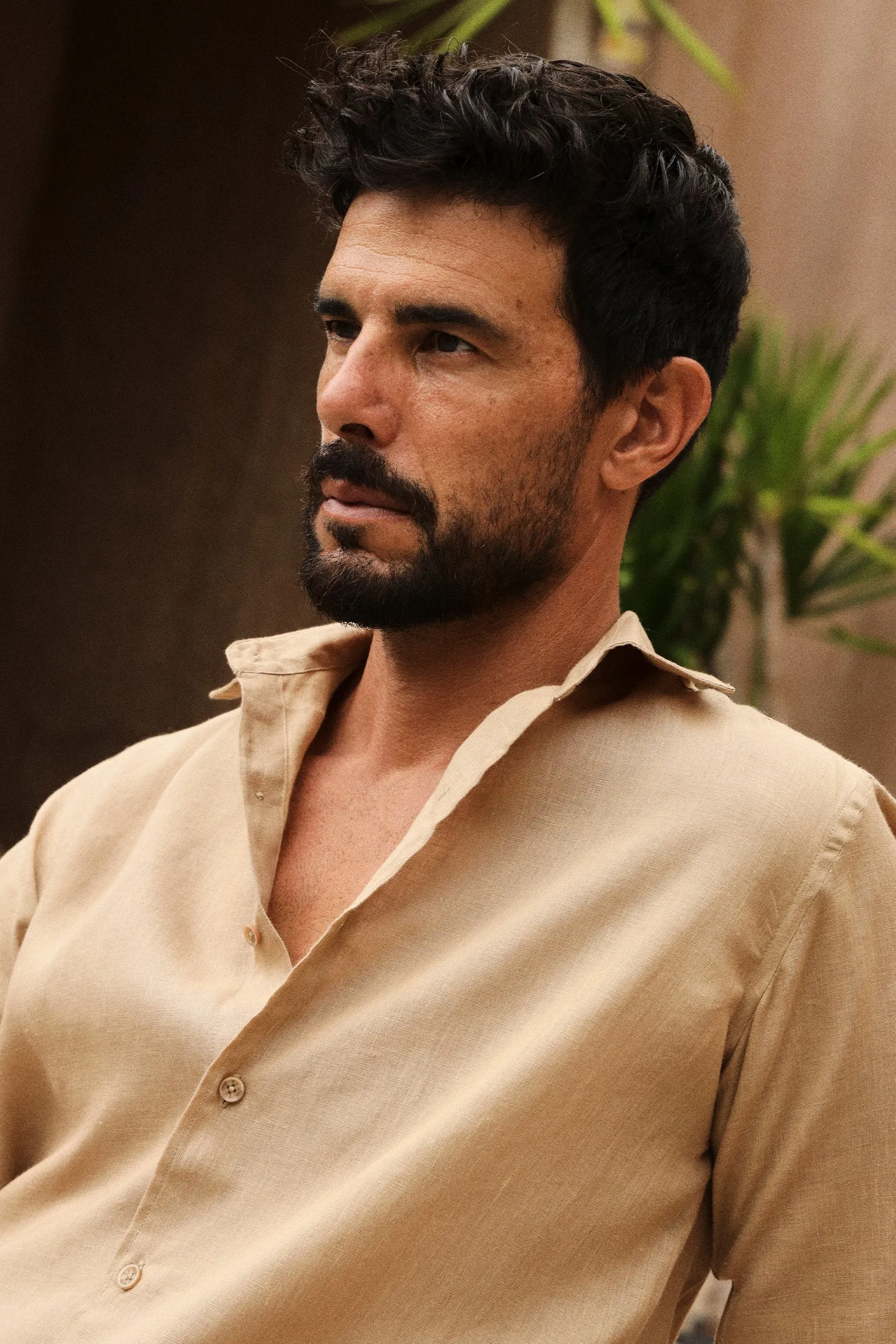 Corsica Shirt - Man & Corsica Pants - Man (Sand)