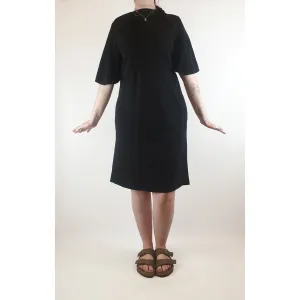 Cos black dress with pockets and bell sleeves size 44 (best fits 12)