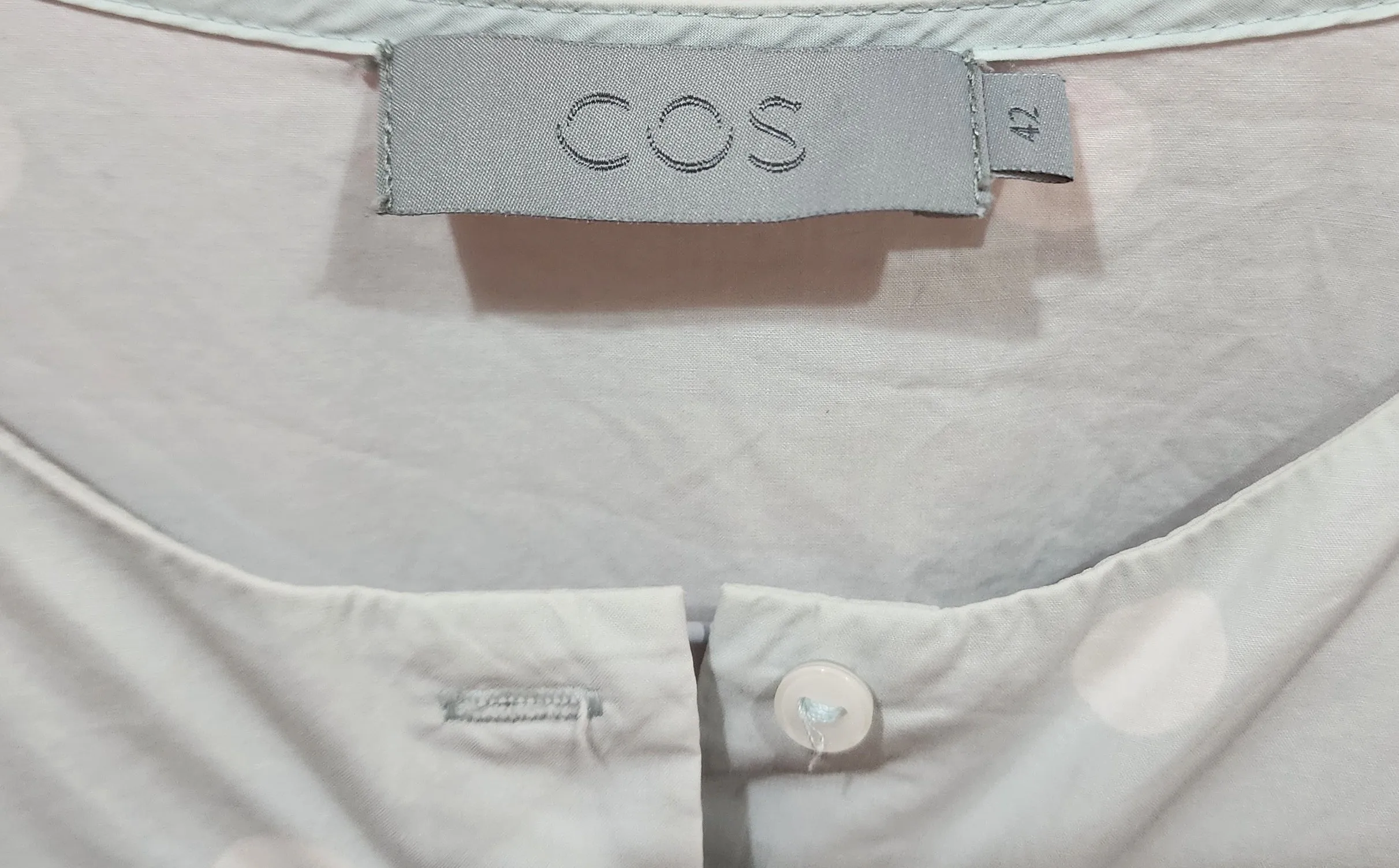 COS blue cotton dress size 42, best fits 14-16 (note: minor issue)
