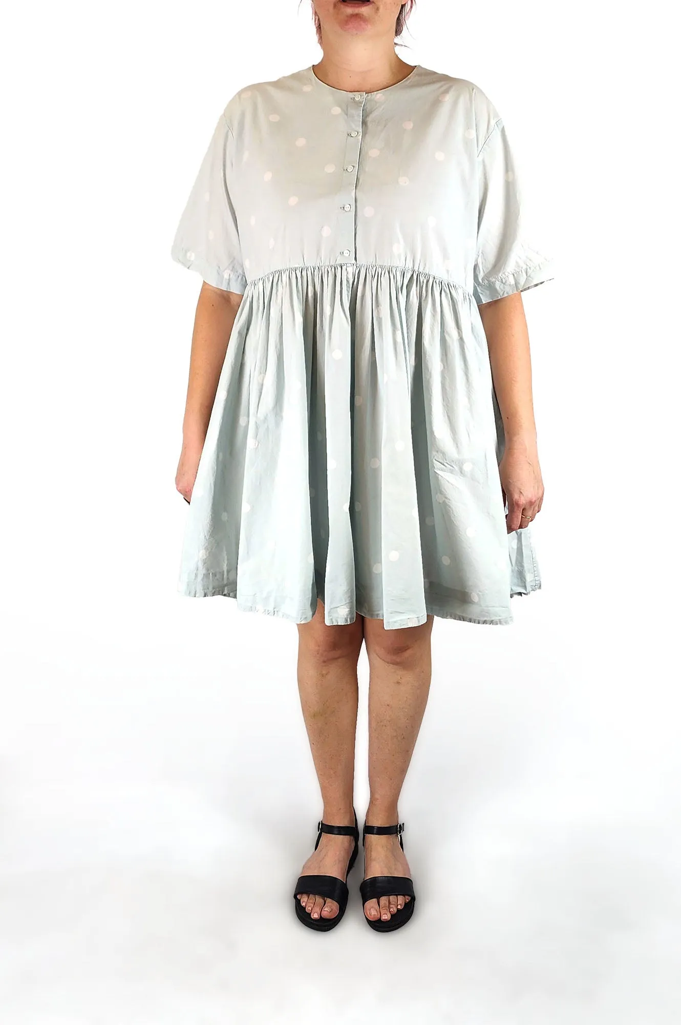 COS blue cotton dress size 42, best fits 14-16 (note: minor issue)