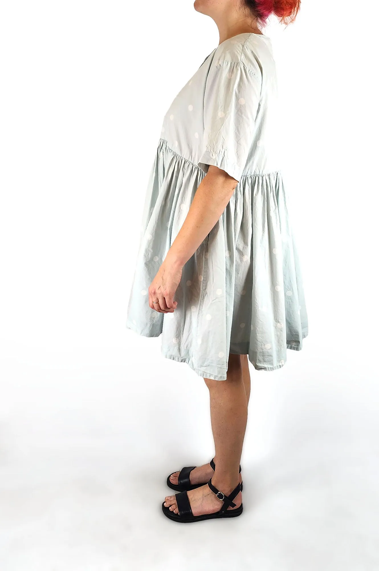 COS blue cotton dress size 42, best fits 14-16 (note: minor issue)