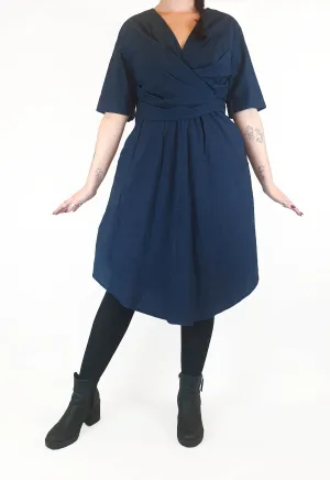 Cos denim look half sleeve dress size EU 44