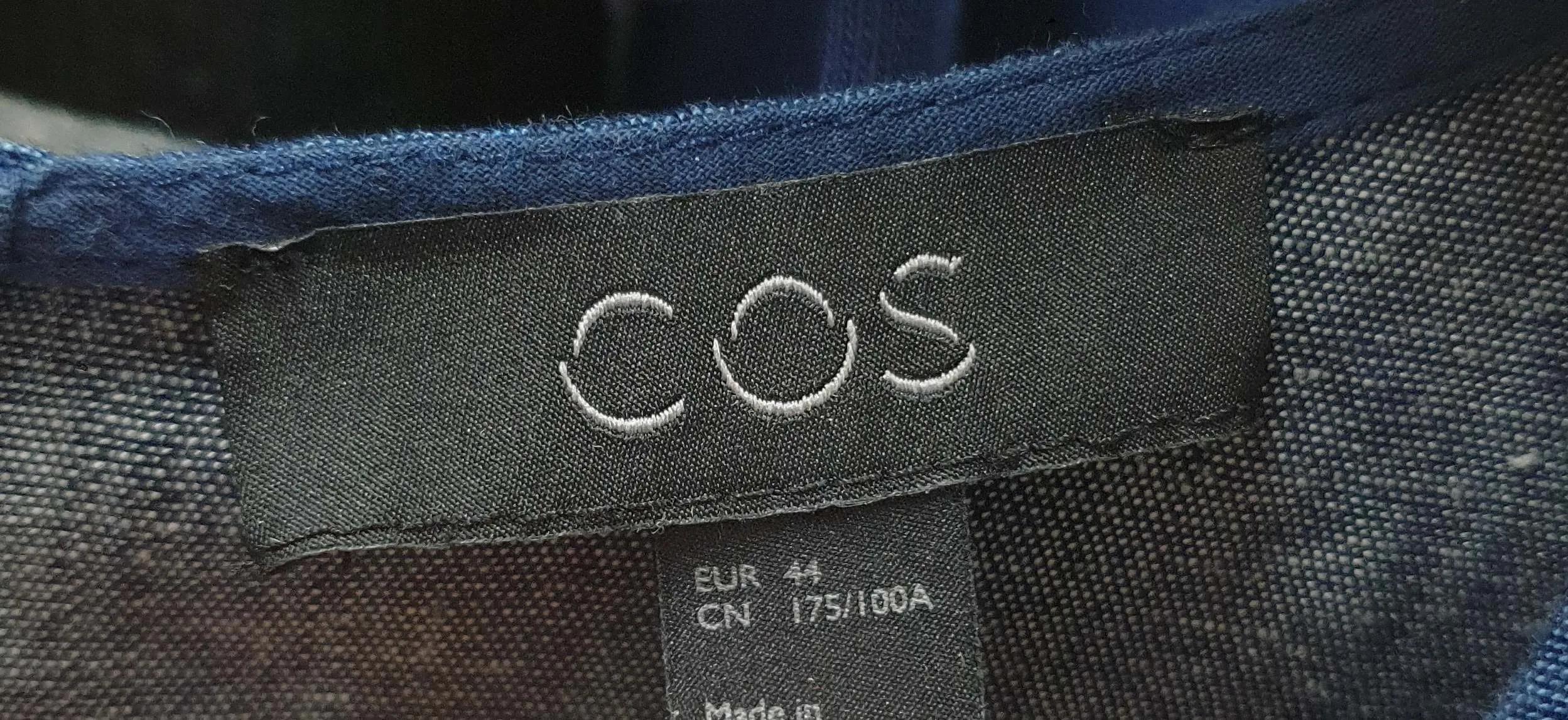 Cos denim look half sleeve dress size EU 44