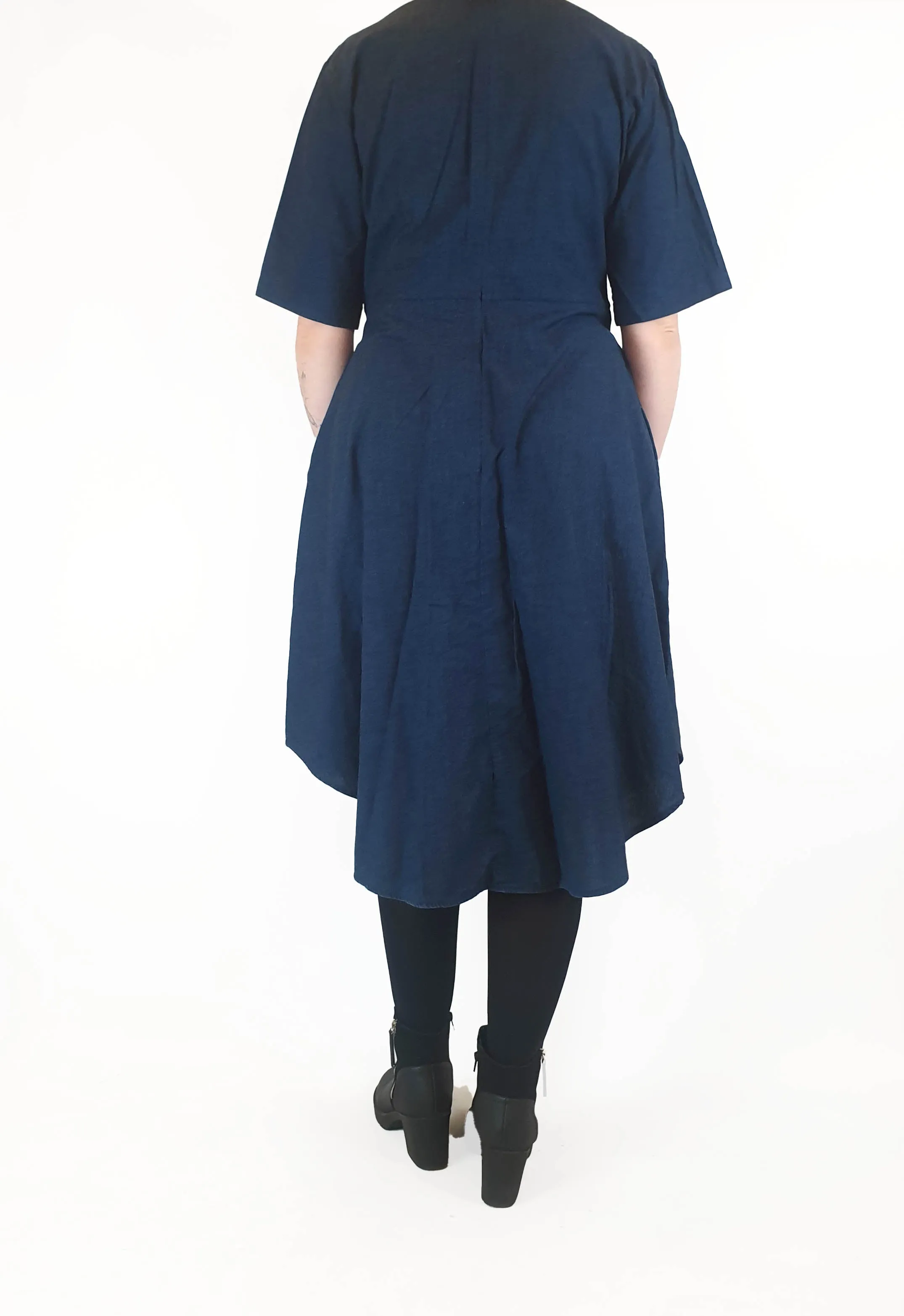Cos denim look half sleeve dress size EU 44