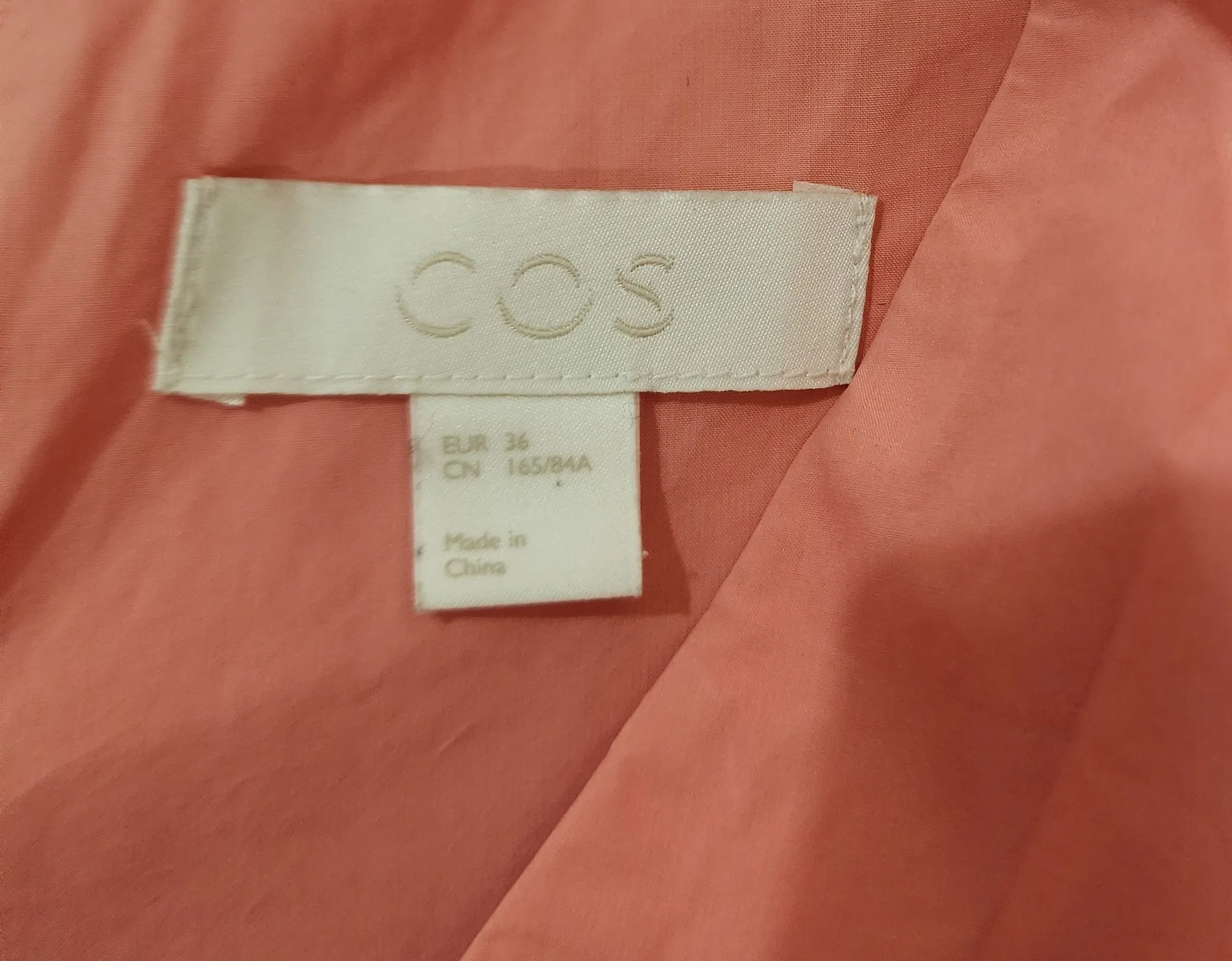 COS pink cotton dress size 36 (best fits 6-8)