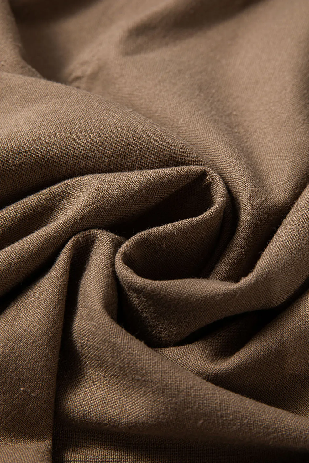 Cotton Linen Waist Wide Leg Pants