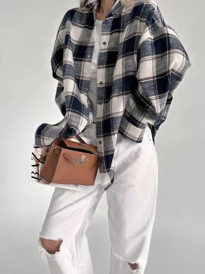 Cotton Mid-Length Outerwear Shirt