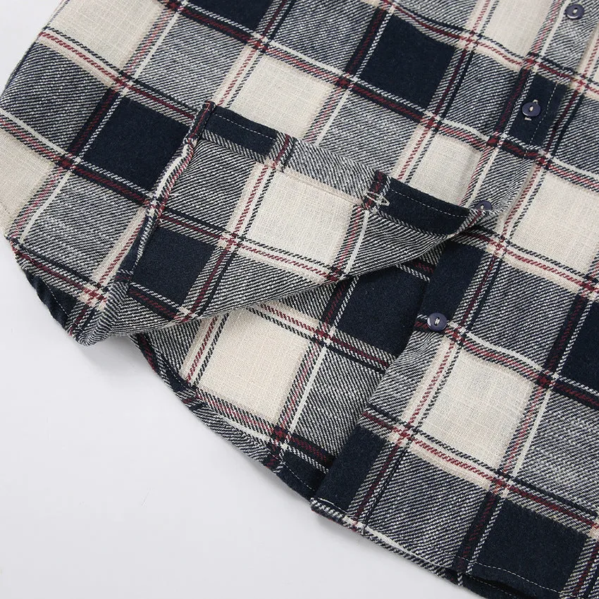 Cotton Mid-Length Outerwear Shirt