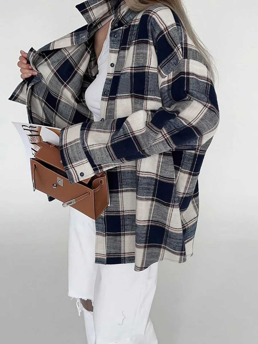 Cotton Mid-Length Outerwear Shirt