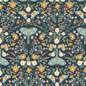 Cotton Nocturnal Night Print