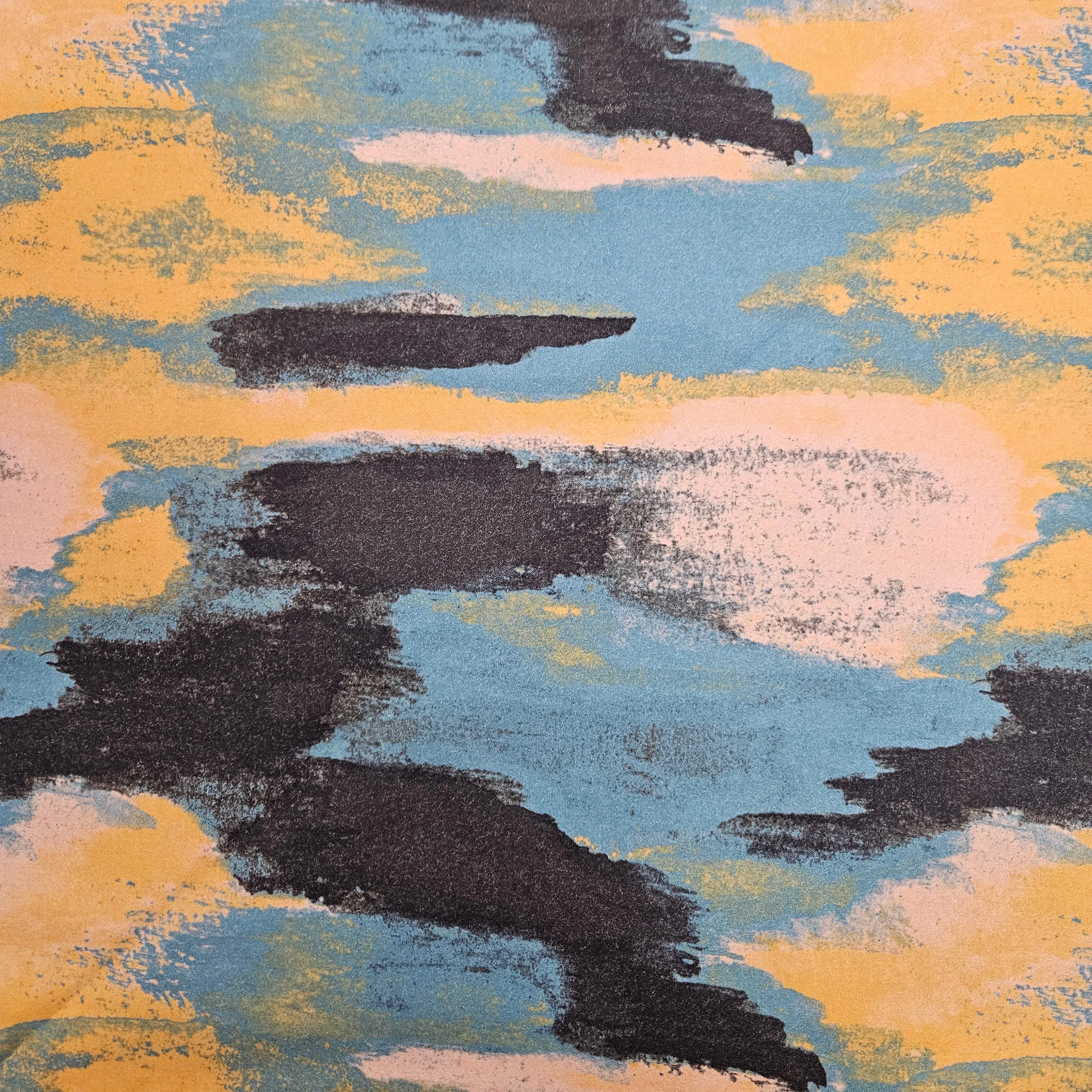 Cotton Paintstrokes Print