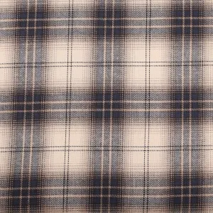 Cotton Plaid Blue & Cream Weave