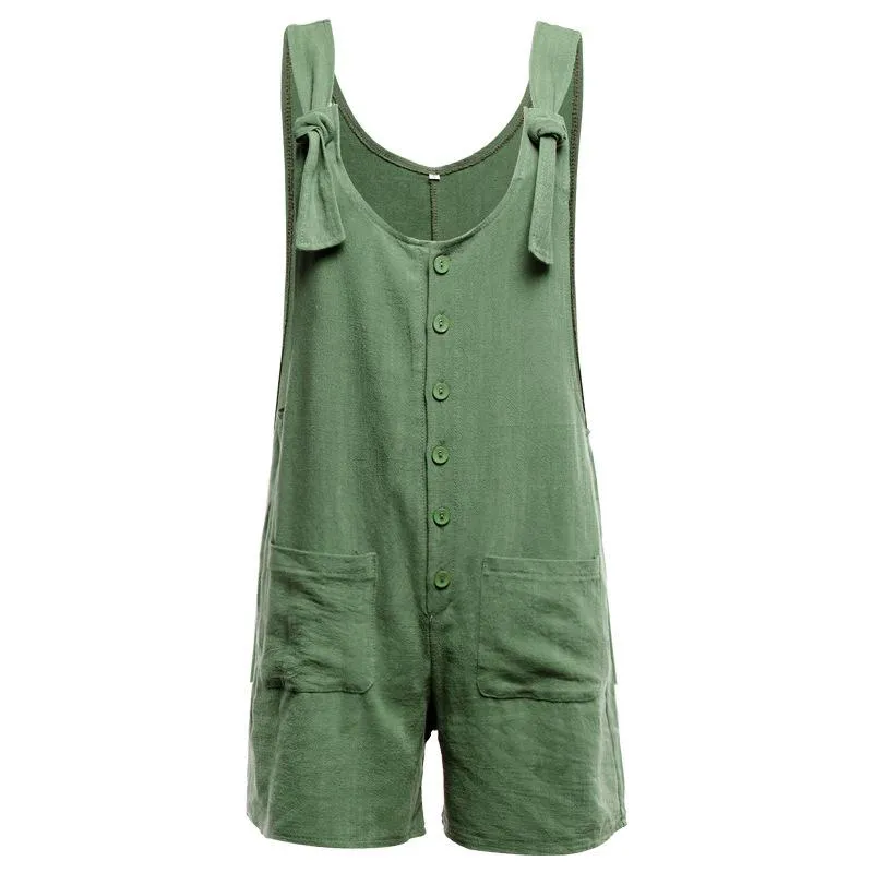 Cotton Pocket Jumpsuit(3 colors)
