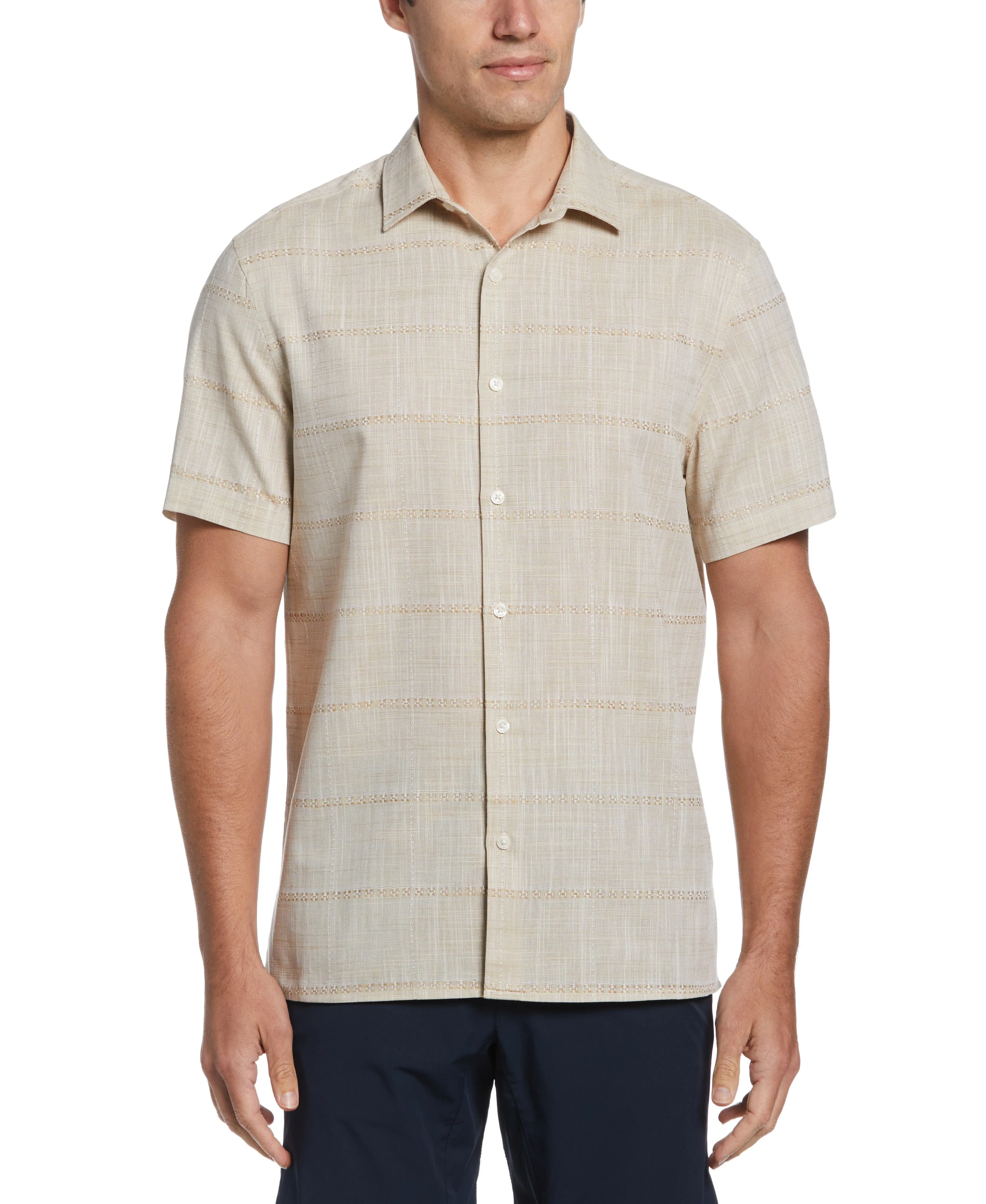 Cotton Slub Plaid Shirt