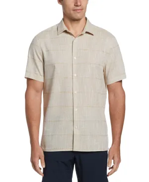 Cotton Slub Plaid Shirt