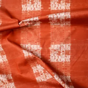 Cotton Terracotta Shibori Print