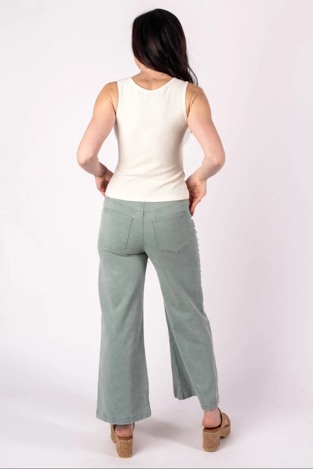 Cristina Pearl Wide Leg Pants