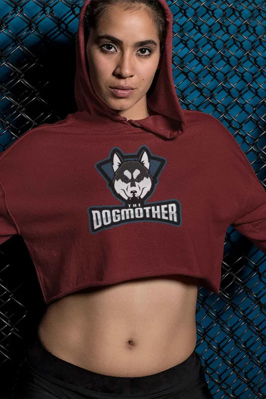 Crop Hoodie (Women) - The Dogmother Husky (6 Colours)