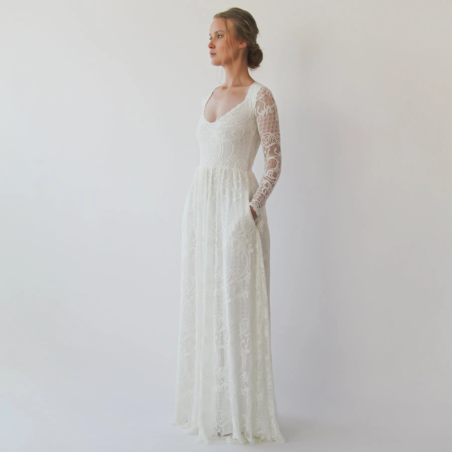Curvy Diamond neck dress  #1243
