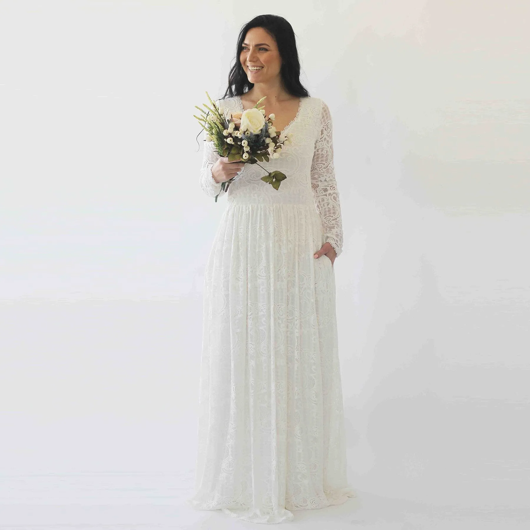 Curvy Diamond neck dress  #1243