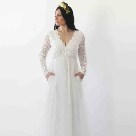 Curvy Dress With Pockets #1266