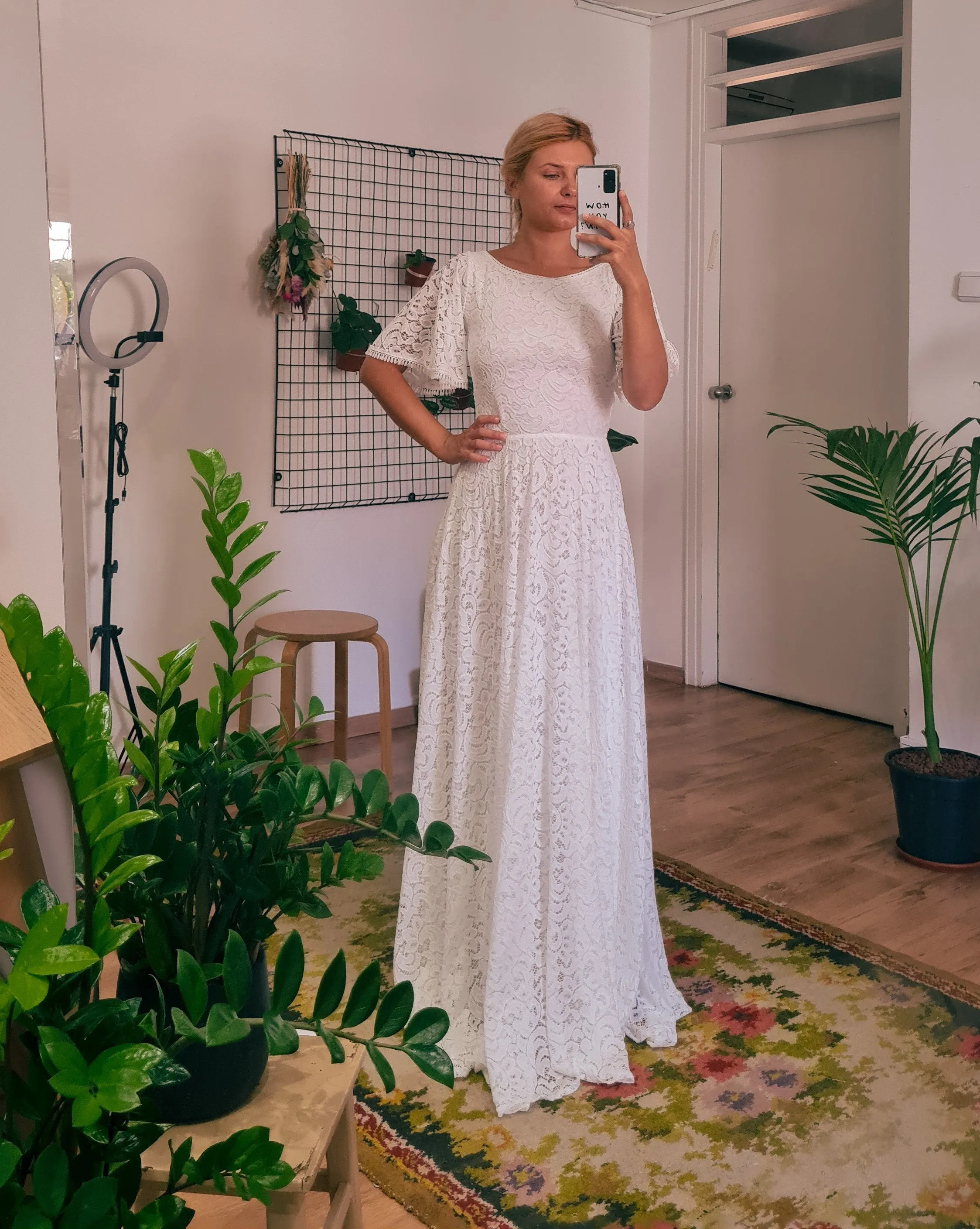 Curvy dress with pockets #1318
