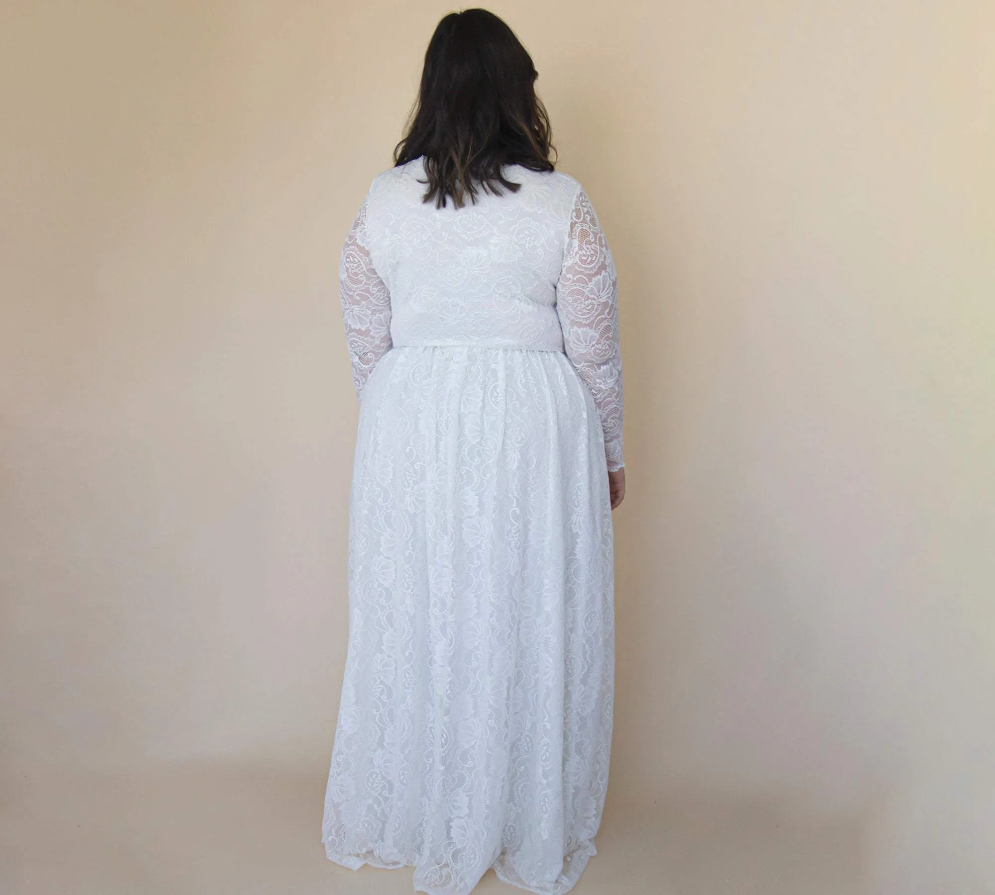 Curvy Lace Bohemian Dress #1324