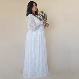 Curvy Lace Bohemian Dress #1324