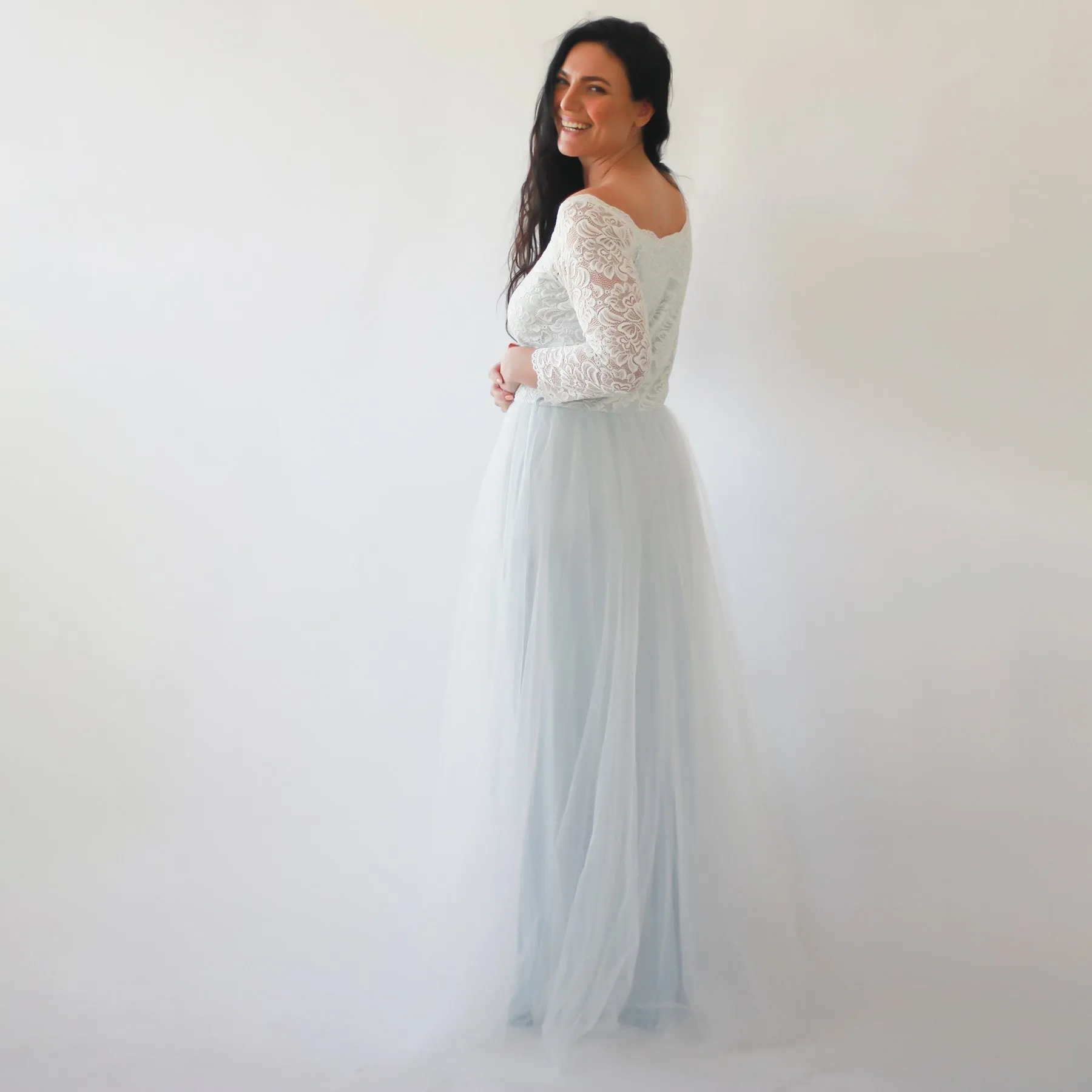 Curvy Two Colors Dress #1134